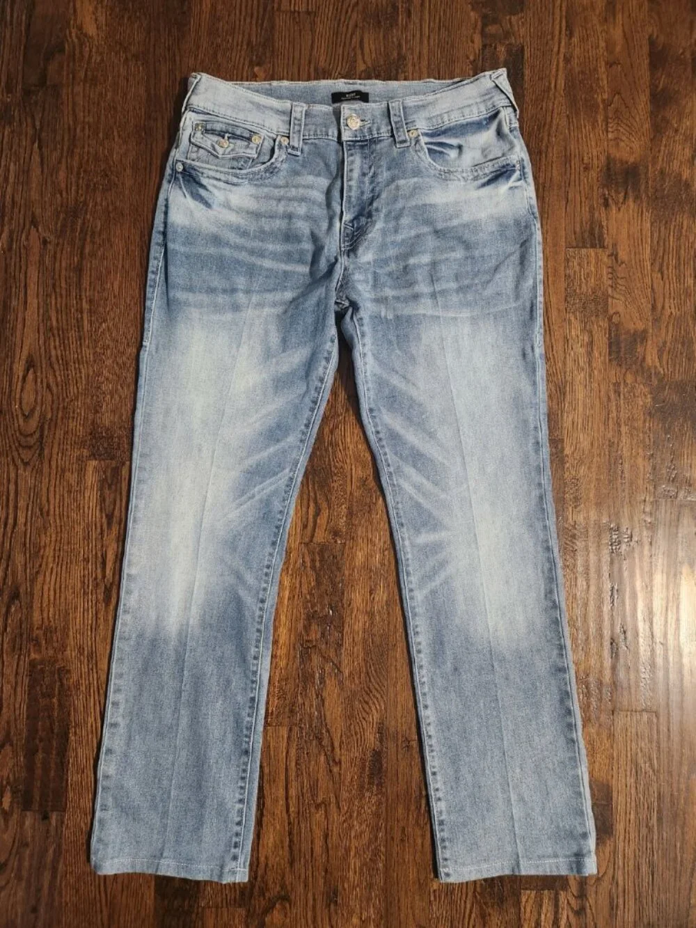 True Religion Ricky Flap Jeans Men’s 34 Relaxed Straight Medium Wash